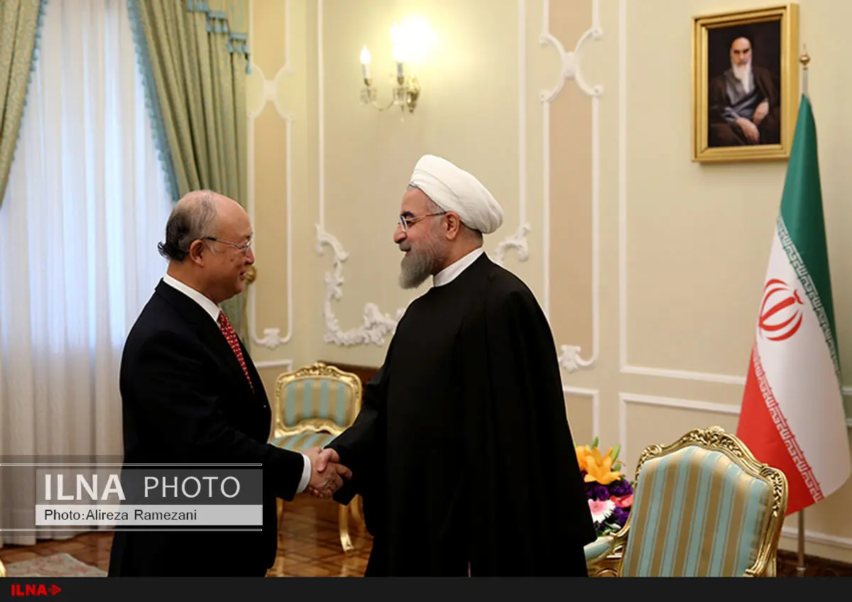 یوکیا آمانو با روحانی دیدار کرد