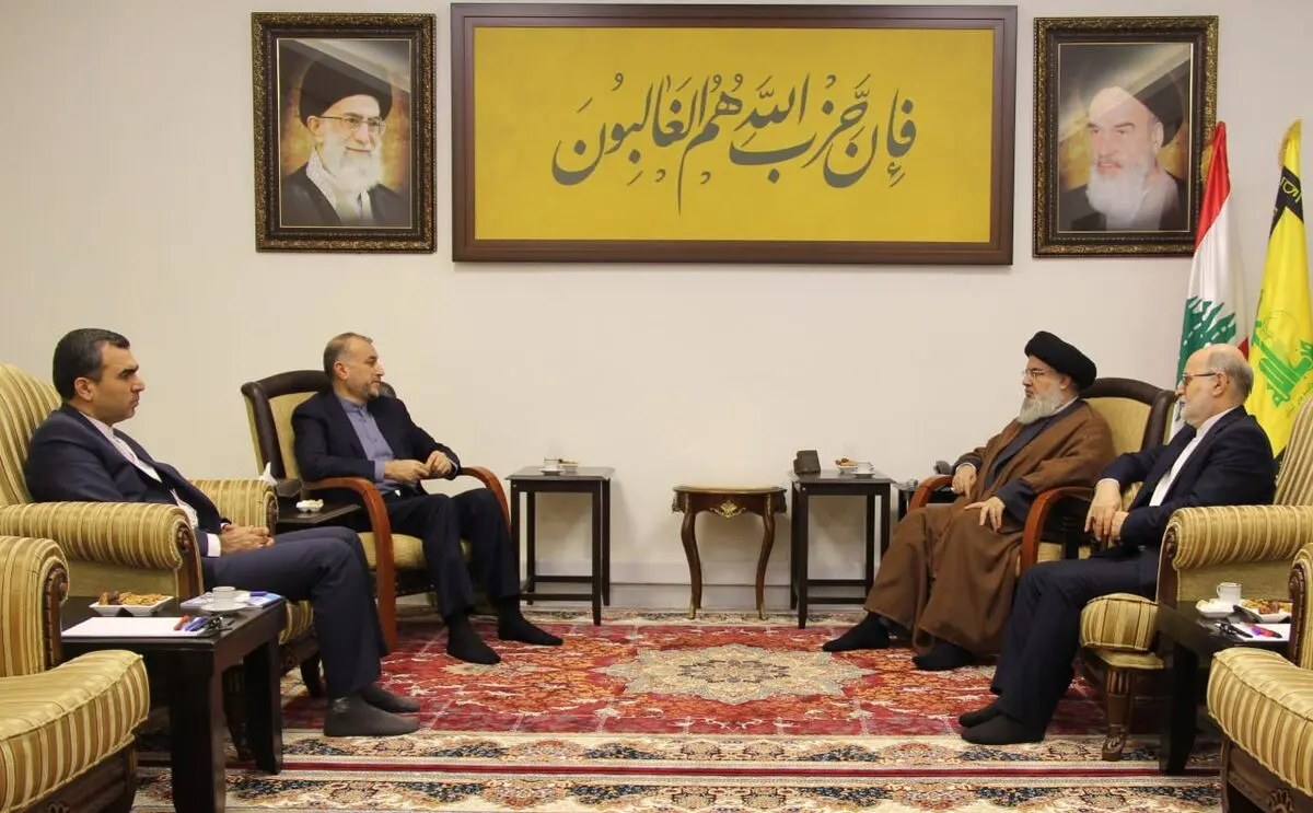 السید حسن نصر الله یستقبل أمیرعبداللهیان