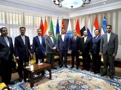 دیدار غریب آبادی با دبیرکل سازمان همکاری شانگهای