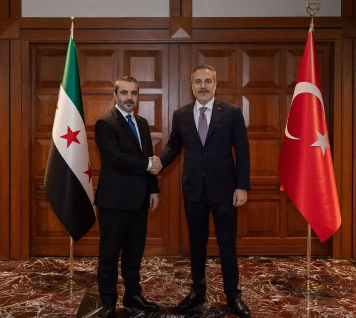 فیدان و الشیبانی دیدار و گفت‌وگو کردند