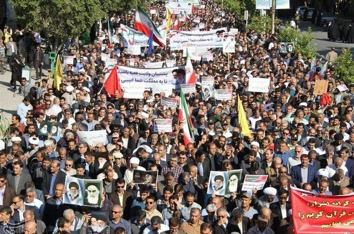 برگزاری راهپیمایی یوم الله ۲۲ بهمن در کرمانشاه 