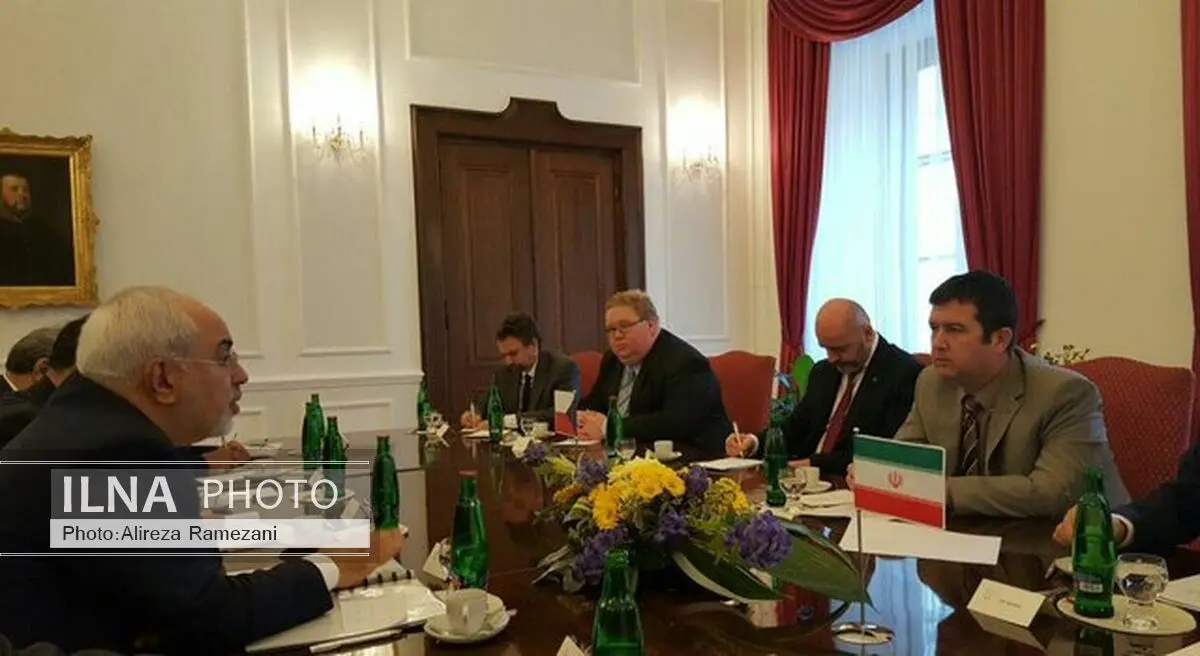 دیدار محمدجواد ظریف با رییس مجلس جمهوری چک
