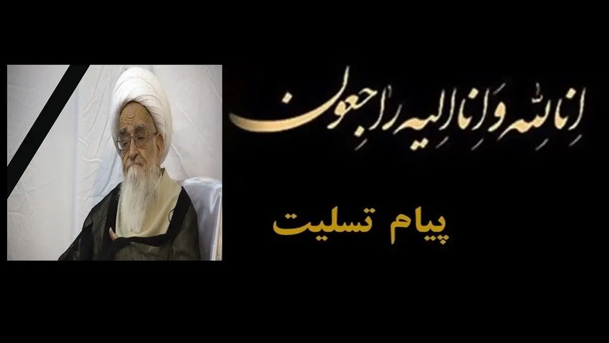 پیام تسلیت دبیرکل جامعه اسلامی مهندسین درپی درگذشت آیت الله صافی گلپایگانی 