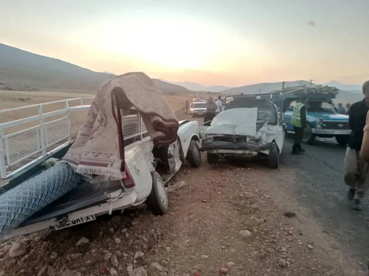 ۴ مصدوم و جان‌باخته در حادثه رانندگی 