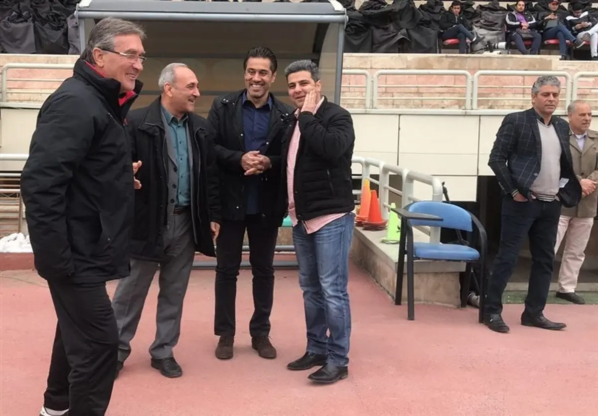 ملاقات برانکو با گرشاسبی در تمرین پرسپولیس