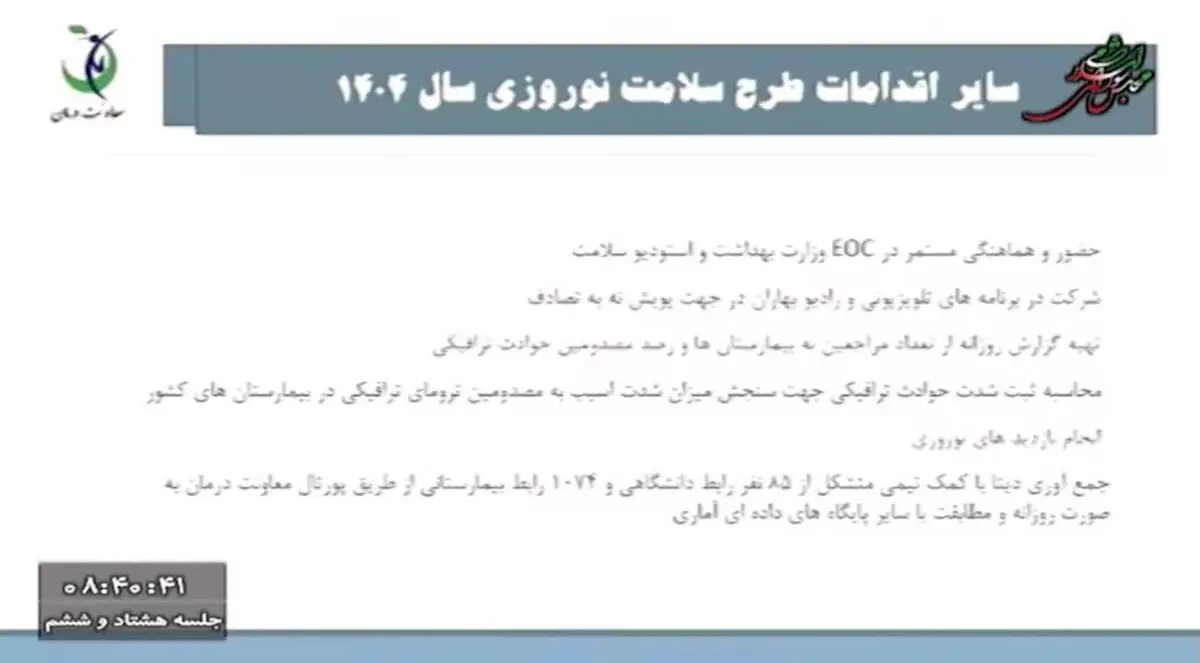 تعداد کشته‌ها و مجروحین ما در ایام نوروز کمتر از جنگ تحمیلی نیست! + فیلم