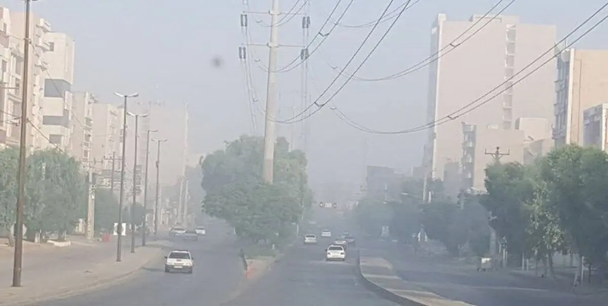 ۱۴ شهر خوزستان در وضعیت قرمز و نارنجی آلودگی هوا 