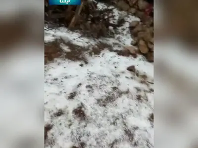 بارش برف در اردیبهشت گرم خوزستان + فیلم
