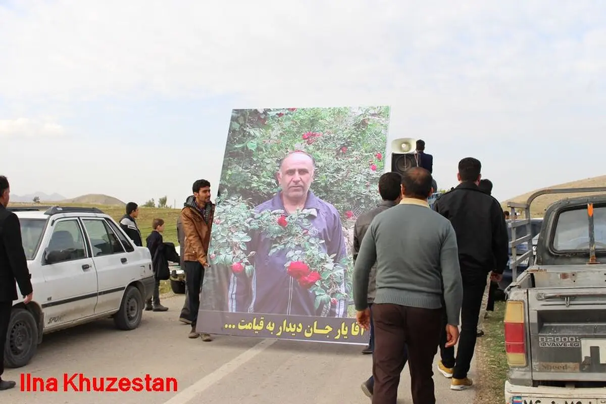 پیکر دبیر خانه کارگر خوزستان تشییع شد 