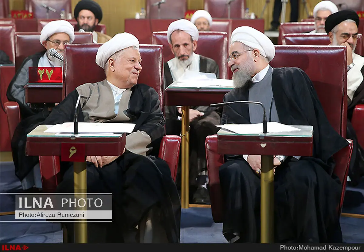 حضور آیت‌الله هاشمی٬ حسن روحانی و آملی لاریجانی در اجلاس خبرگان