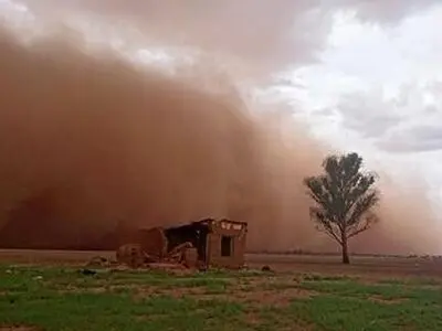 لحظه ورود طوفان به شهر زابل + فیلم