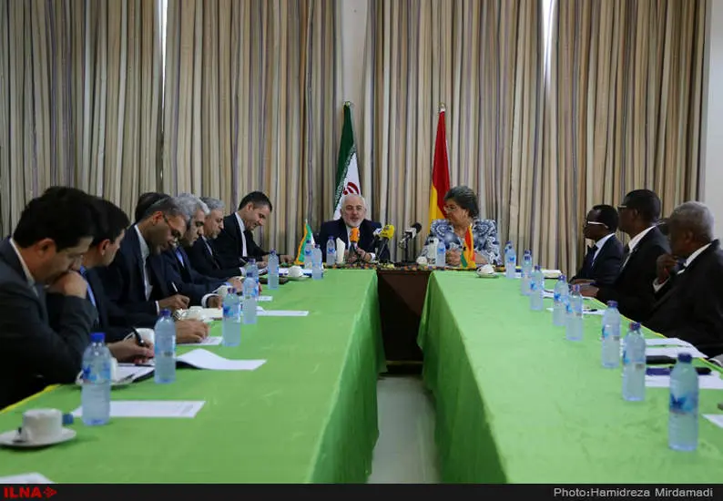 دیدار محمد ظریف وزیر امور خارجه کشورمان با وزیر امور خارجه غنا