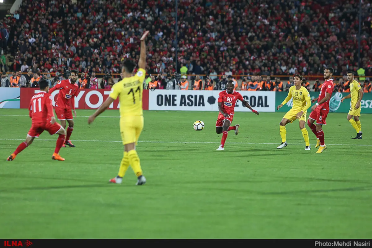دبل هت تریک بونجاح بعد از گل به پرسپولیس