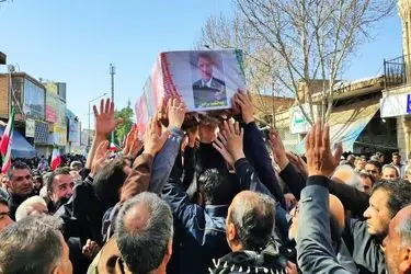 پیکر مطهر شهید حملات آمریکایی- صهیونیستی به مشهد تشییع شد