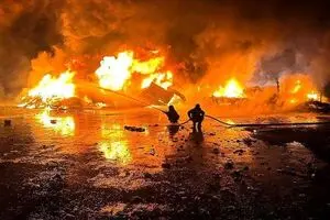 حمله روسیه به مخازن سوخت اوکراین در بندر اودسا