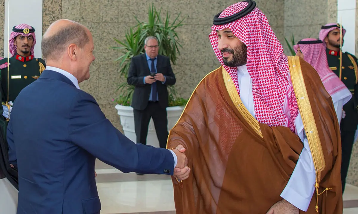 اولاف شولتز وارد عربستان سعودی شد