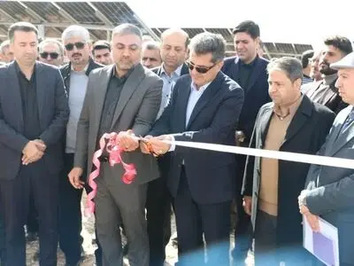 بهره‌برداری از فاز نخست نیروگاه خورشیدی در اقلید