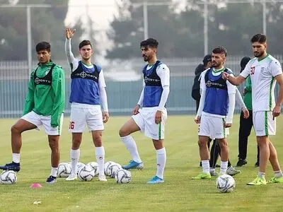ورود تیم فوتبال المپیک ایران به دوحه