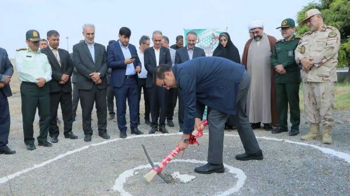 آیین کلنگ‌زنی مکان ایکس‌ری گمرک پلدشت