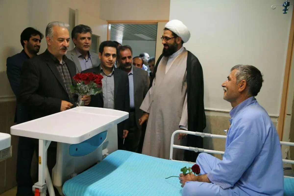 دیدار برخی تشکل‌های کارگری از بیمارستان آتیه همدان 