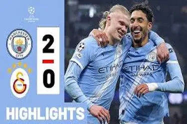 ویدئو: خلاصه بازی منچسترسیتی 2-0 گالاتاسرای 