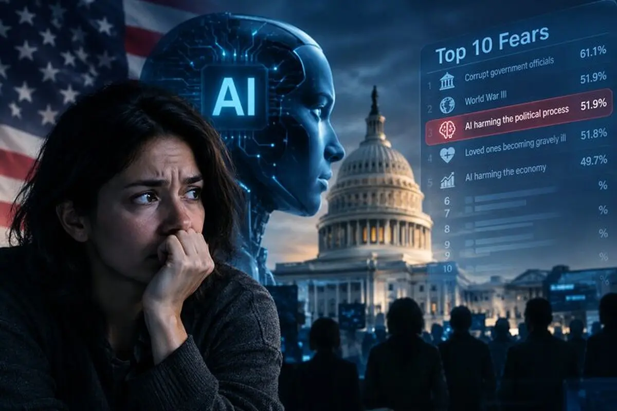 هوش مصنوعی در فهرست ۱۰ ترس بزرگ آمریکایی‌ها قرار گرفت
