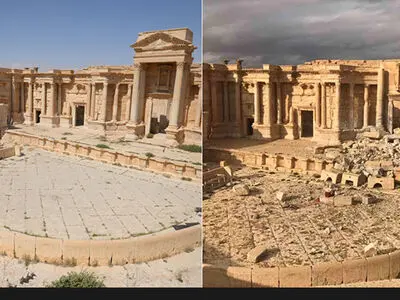شهر باستانی پالمیرا قبل و بعد از جنگ
