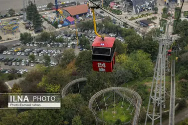 چشم انداز جنگل و دریا در قاب طبیعت
