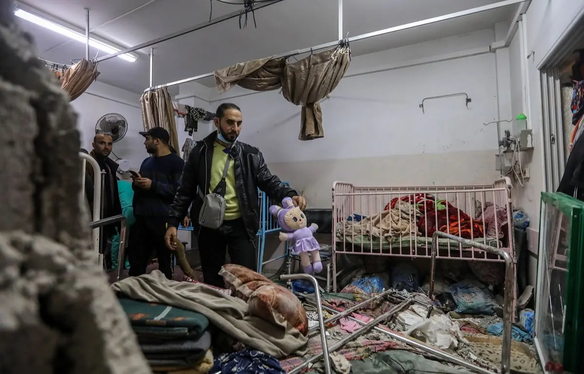 کودکان و خانواده‌ها در بیمارستان‌های غزه امنیت ندارند