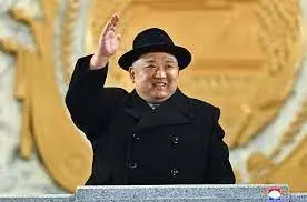 حضور رهبر کره شمالی در مراسم رژه نظامی