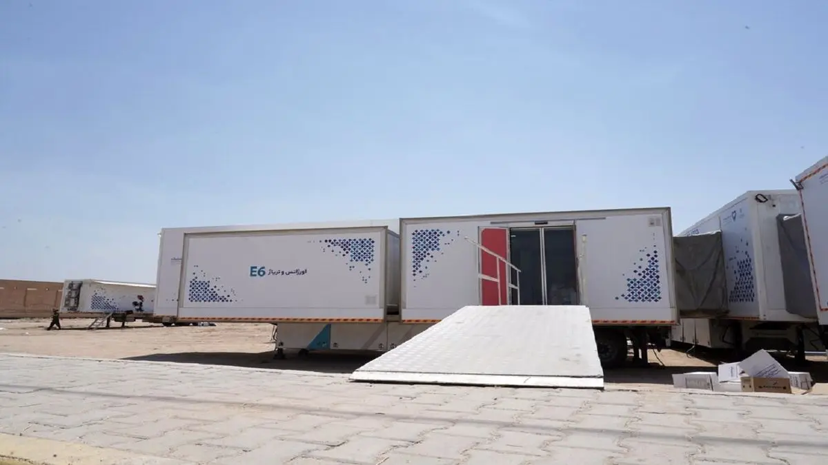 استقرار بزرگترین بیمارستان «سیار برکت» کشور در مروست استان یزد