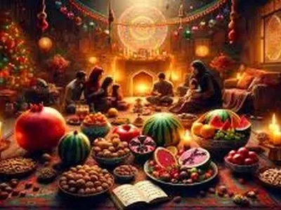 جشن شب یلدا، مرز نبرد بین تاریکی و روشنی/دهل کوبیدن و آتش افروختن رسم دیرین زاگرس نشینان برای استقبال از اولین سپده دم زمستان