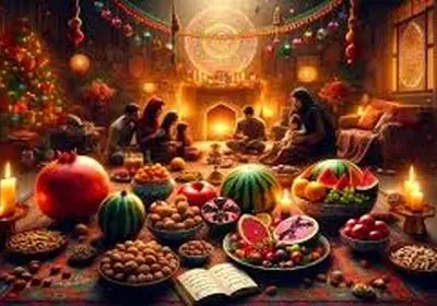 جشن شب یلدا، مرز نبرد بین تاریکی و روشنی/دهل کوبیدن و آتش افروختن رسم دیرین زاگرس نشینان برای استقبال از اولین سپده دم زمستان