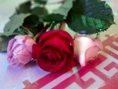 ​اهدای گل به تعداد شهدای جنگ رمضان در راهپیمایی غدیر