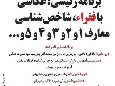 برنامه اصلی رئیسی برای کشور لو رفت!نمودار بیضی نامزدها! (طنز)