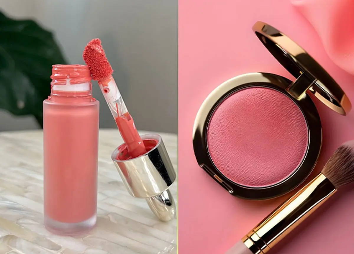 رژگونه کرمی بهتر است یا پودری؟ + 7 تفاوت