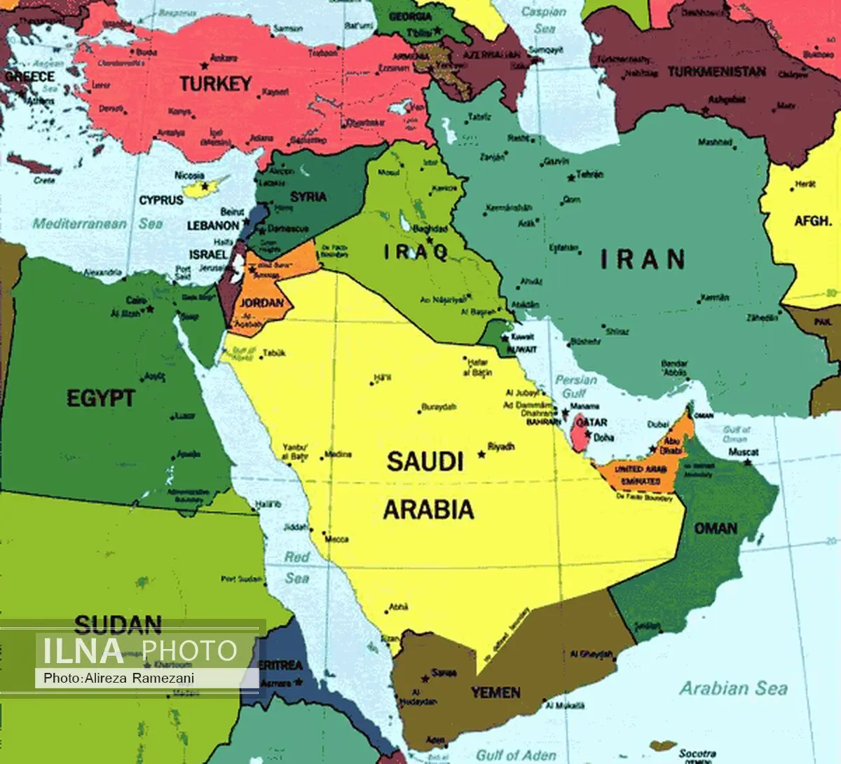 سهم بالای عربستان و ترکیه از تولید ناخالص جهانی در بین کشورهای منطقه