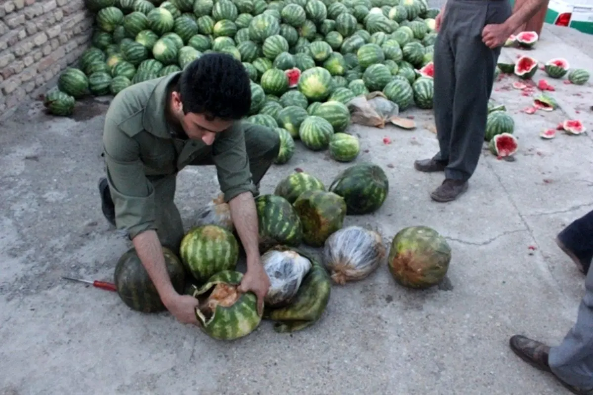 کشف ۱۰۰ کیلو تریاک در بار هندوانه/ دستگیری یک قاچاقچی