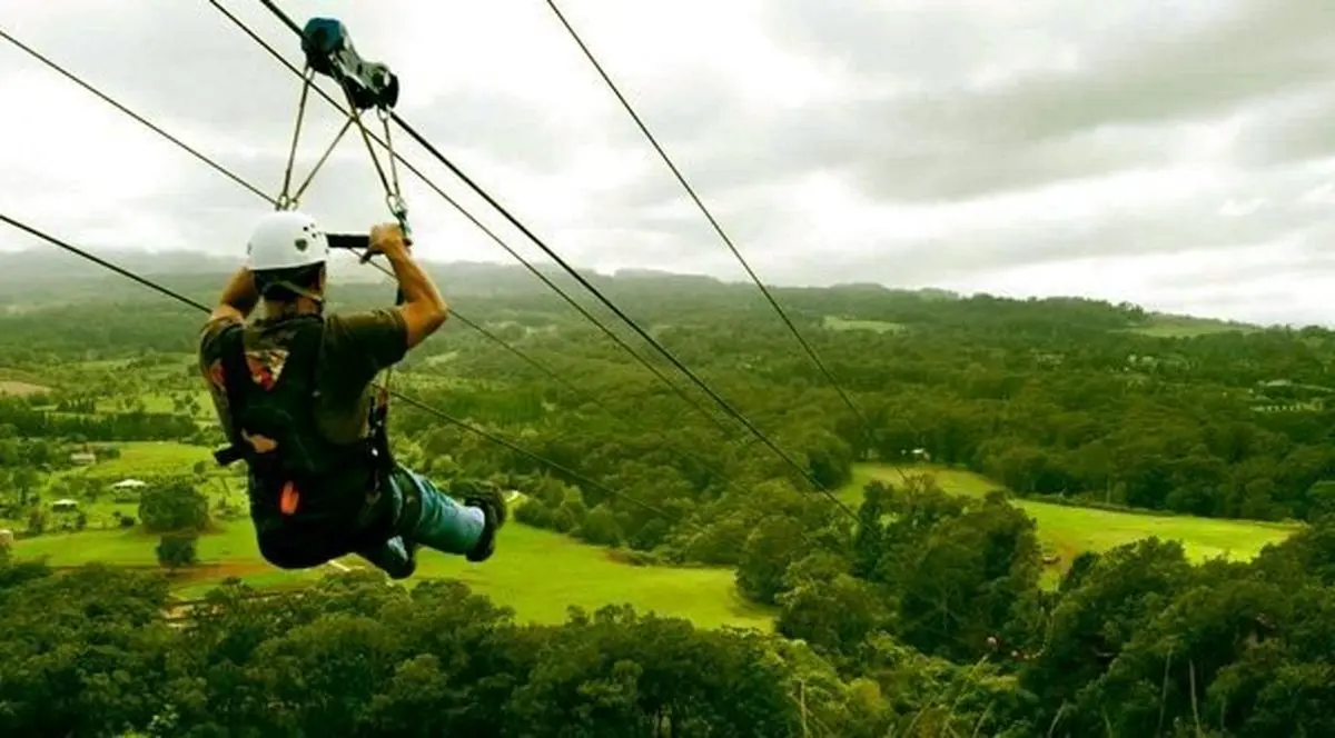 زیپ لاین کرمانشاه راه‌اندازی شد