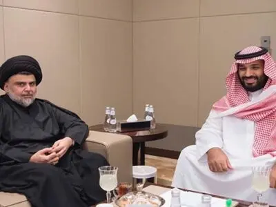 مقتدی صدر با محمد بن سلمان دیدار کرد/عکس
