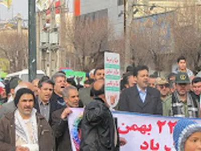 راهپیمایی پرشور مردم کهریزک در 22 بهمن