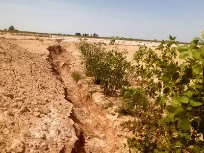 فرونشست گسترده در اراضی چاه پاکوهی هرات