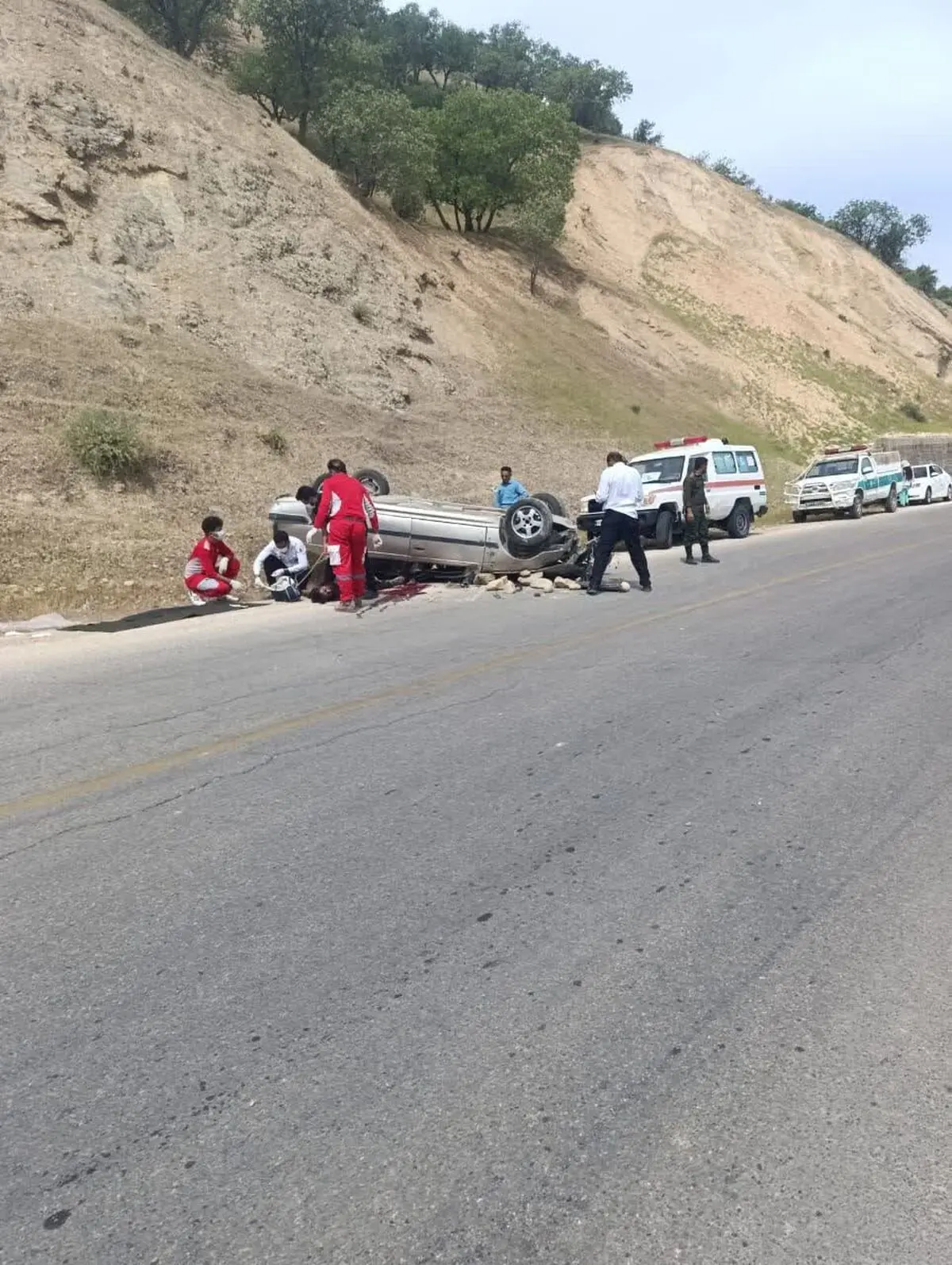 واژگونی پژو پارس در شهرستان کیار یک فوتی به جا گذاشت