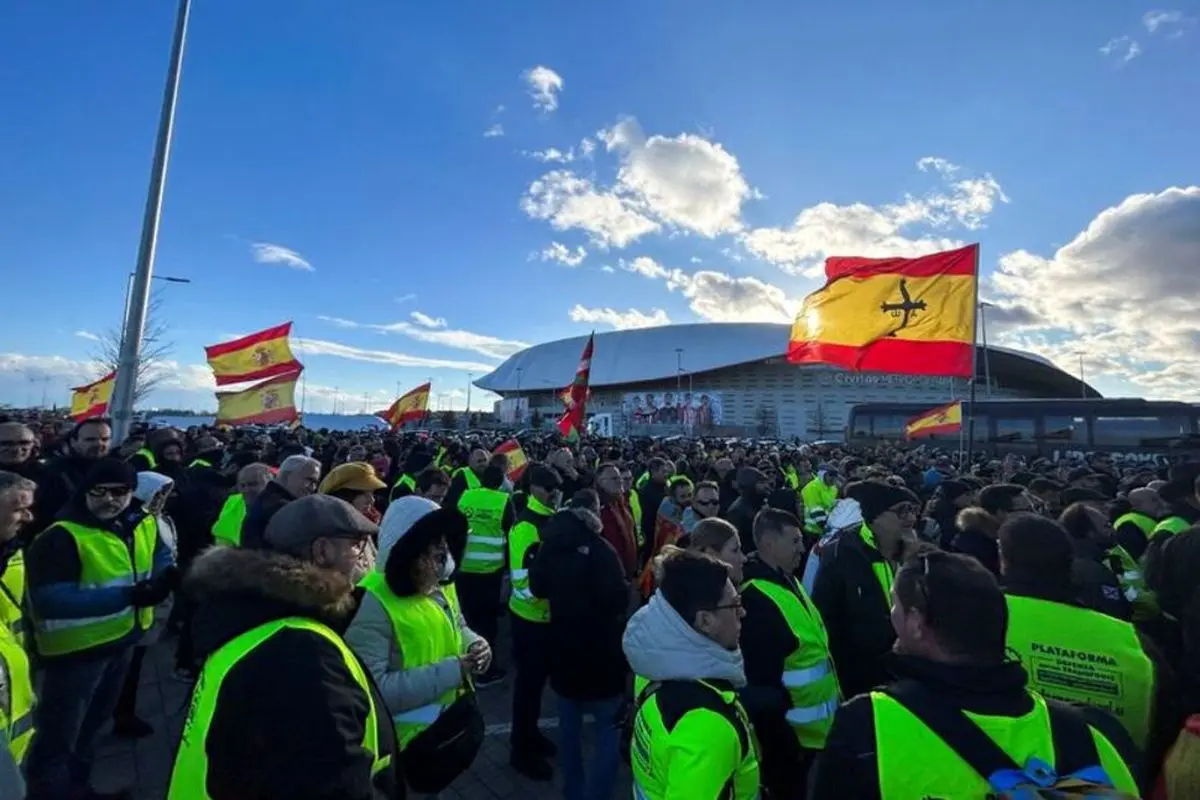 اعتراضات کشاورزان و رانندگان اروپا به اسپانیا رسید