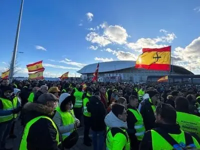 اعتراضات کشاورزان و رانندگان اروپا به اسپانیا رسید