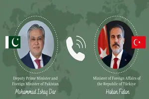 رایزنی اسحاق دار و فیدان در رابطه با مسائل منطقه‌ای
