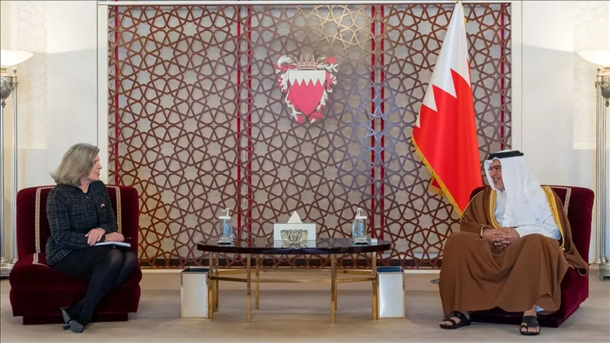 دیدار ولیعهد بحرین با یک هیئت آمریکایی