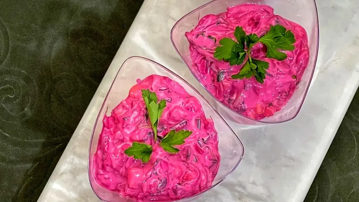 این سالاد جذاب لبو را برای شب یلدا درست کنید 