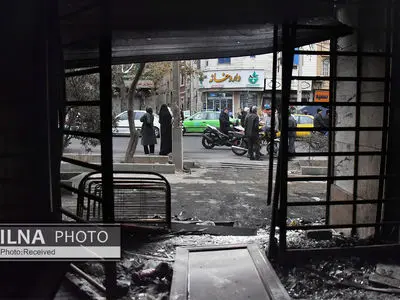 تخریب اموال عمومی در حوادث اخیر در تهران