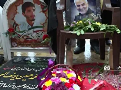 جثمان الشهید القائد قاسم سلیمانی یوارى الثرى بعد استهداف الصواریخ الایرانیة للقواعد الامریکیة